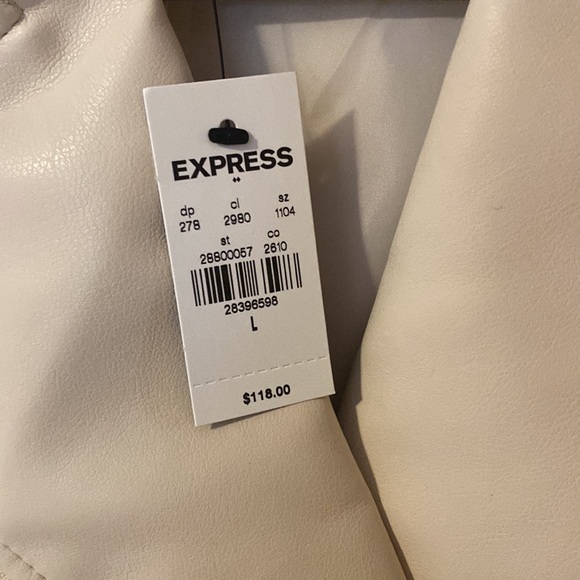 ✨HP✨NWT Express Faux Leather Moto Jacket - Picture 7 of 16